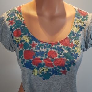 Forever 21 Seashell Crop Top